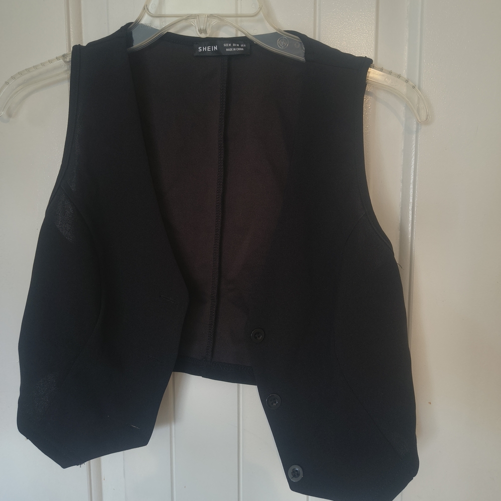 SHEIN Classic Black Women's Vest